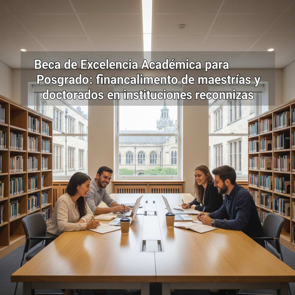 Beca de Excelencia Académica para Posgrado: financiamiento de maestrías y doctorados en instituciones reconocidas