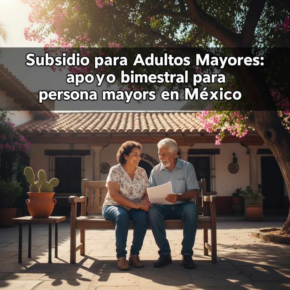 Subsidio para Adultos Mayores: apoyo bimestral para personas mayores en México